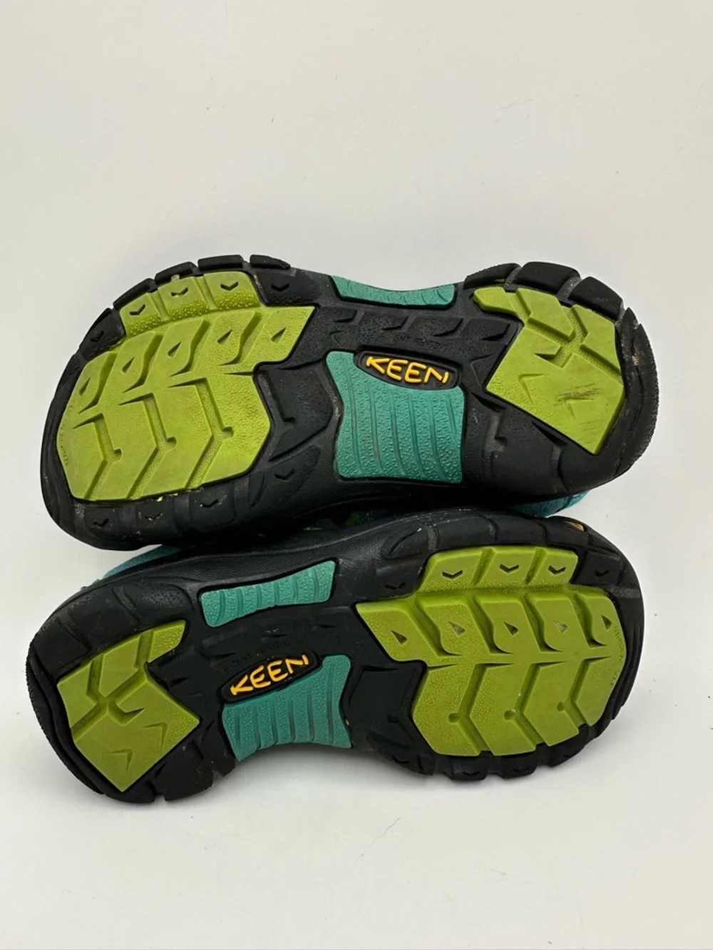 KEEN Newport Youth Aqua Blue / Lime Green Waterproof Sandals YOUTH SIZE 1 2